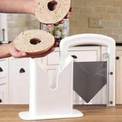 Bagelschneider – Tragbares Küchenwerkzeug für gleichmäßige Scheiben