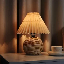 Bamboo Table Lamp - Eco-Friendly Sustainable Lighting