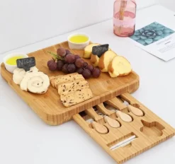 Bambus-Frühstückstablett - Servierplatte