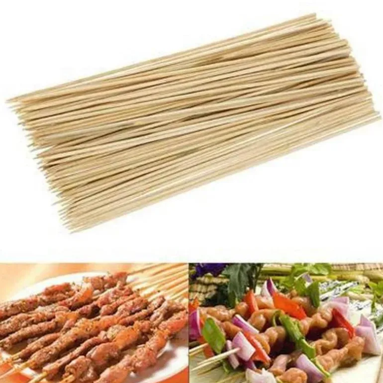 Bambus-Grillspieße – Umweltfreundliche Campingspieße, 100er-Pack