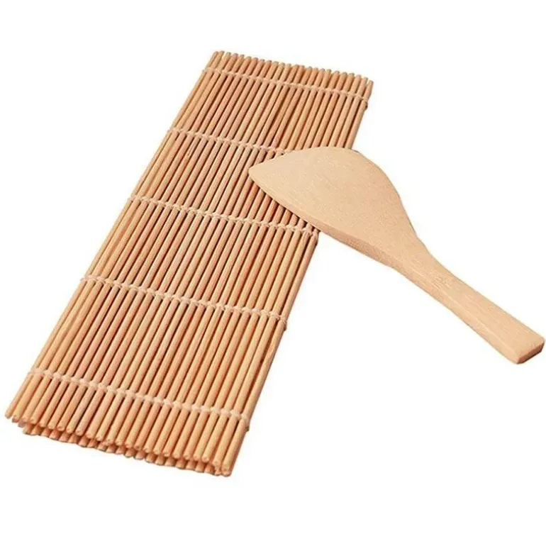 Bambus-Sushi-Maker-Set – Sushi-Roll-Set mit Klingenvorhang