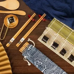 Bambus-Sushi-Rollmatte, Onigiri-Reispaddel – japanische Sushi-Herstellungswerkzeuge