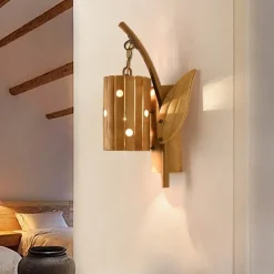Bambus-Wandlampe – Umweltfreundliches Beleuchtungsdekor