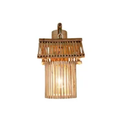 Bambus-Wandlampe – Umweltfreundliches Beleuchtungsdekor