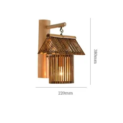 Bambus-Wandlampe – Umweltfreundliches Beleuchtungsdekor