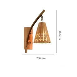 Bambus-Wandlampe – Umweltfreundliches Beleuchtungsdekor