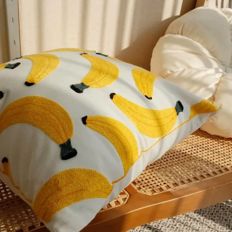 Bananen-Kissenbezug - Tropische Früchte Deko Hülle