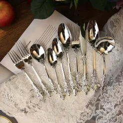 Barockes Silberbesteck-Set - 10-teilige Besteckkollektion