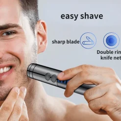 Bartschneider-Feuerzeug-Kombination – wiederaufladbares, winddichtes Pflegewerkzeug