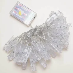Batteriebetriebene LED-Lichterketten - Dekorative Klemmlichter