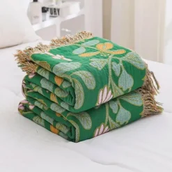 Baumwolldecke mit Quasten – Sofaüberwurf für alle Jahreszeiten