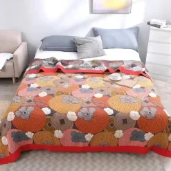 Baumwollgazedecke - Weiches Boho-Dekor für Bett und Sofa