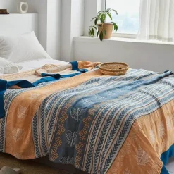 Baumwollgaze-Decke – weicher, gemütlicher Überwurf für alle Jahreszeiten