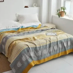 Baumwollgaze-Decke – weicher, gemütlicher Überwurf für alle Jahreszeiten