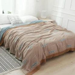 Baumwollgaze-Decke – weicher, gemütlicher Überwurf für alle Jahreszeiten