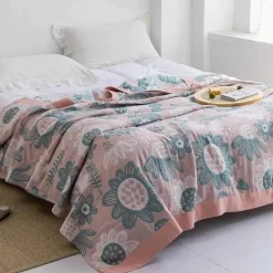 Baumwollgaze-Decke – weicher, gemütlicher Überwurf für alle Jahreszeiten