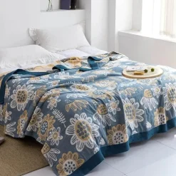 Baumwollgaze-Decke – weicher, gemütlicher Überwurf für alle Jahreszeiten