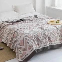 Baumwollgaze-Decke – weicher, gemütlicher Überwurf für alle Jahreszeiten