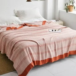 Baumwollgaze-Decke – weicher, gemütlicher Überwurf für alle Jahreszeiten