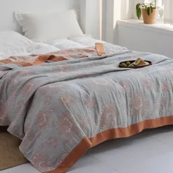 Baumwollgaze-Decke – weicher, gemütlicher Überwurf für alle Jahreszeiten