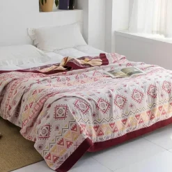 Baumwollgaze-Decke – weicher, gemütlicher Überwurf für alle Jahreszeiten