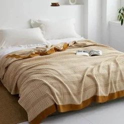 Baumwollgaze-Decke – weicher, gemütlicher Überwurf für alle Jahreszeiten