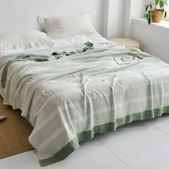 Baumwollgaze-Decke – weicher, gemütlicher Überwurf für alle Jahreszeiten