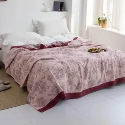 Baumwollgaze-Decke – weicher, gemütlicher Überwurf für alle Jahreszeiten