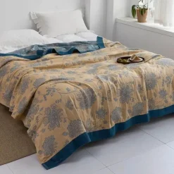 Baumwollgaze-Decke – weicher, gemütlicher Überwurf für alle Jahreszeiten