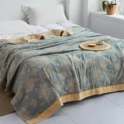 Baumwollgaze-Decke – weicher, gemütlicher Überwurf für alle Jahreszeiten