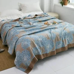 Baumwollgaze-Decke – weicher, gemütlicher Überwurf für alle Jahreszeiten