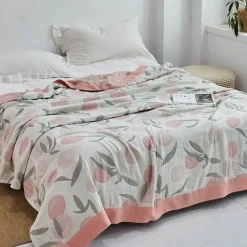 Baumwollgaze-Decke – weicher, gemütlicher Überwurf für alle Jahreszeiten