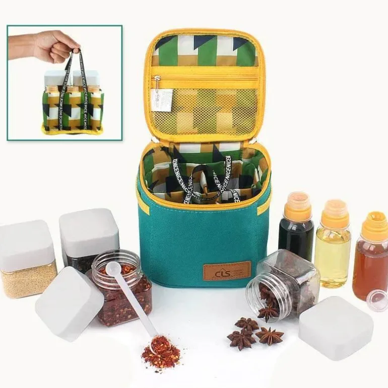 BBQ-Gewürzdosen-Set – Salz-Pfeffer-Soßenbehälter für Camping