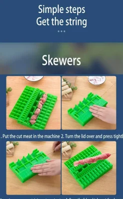 BBQ-Grill-Werkzeugset – All-in-One-Grillset für Fleisch und Gemüse