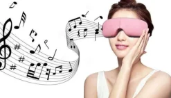 Beheiztes kabelloses Augenmassagegerät – wiederaufladbares Gerät zur Druckentlastung durch Luft