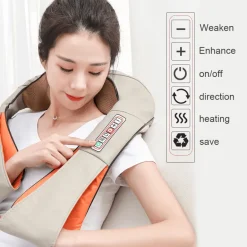 Beheiztes Nacken- und Rückenmassagegerät – Tragbares Gerät zur Schmerzlinderung