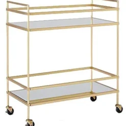 Beistelltisch-Organizer aus Edelstahl in Gold und Silber – Designer-Esstisch-Accessoire