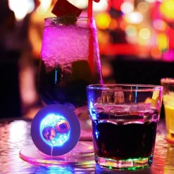 Beleuchtete Getränkeuntersetzer – Leuchtende Partymatten