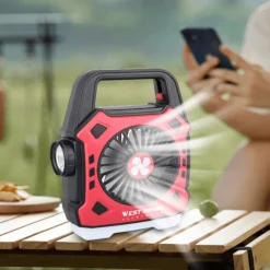Beleuchteter Outdoor-Ventilator – Vielseitige Kühlausrüstung für Abenteuer und Camping
