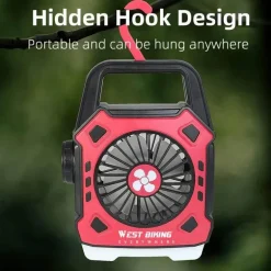 Beleuchteter Outdoor-Ventilator – Vielseitige Kühlausrüstung für Abenteuer und Camping