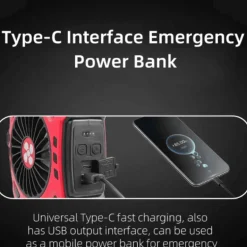 Beleuchteter Outdoor-Ventilator – Vielseitige Kühlausrüstung für Abenteuer und Camping