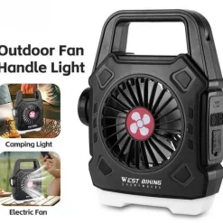 Beleuchteter Outdoor-Ventilator – Vielseitige Kühlausrüstung für Abenteuer und Camping