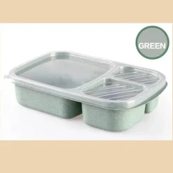 Bento-Box-Set für Kinder aus Weizenstroh mit Lunchtasche