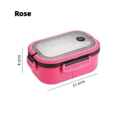 Bento-Lunchbox für Kinder – 2-lagiger, mikrowellengeeigneter Lebensmittelbehälter für die Schule und Outdoor-Aktivitäten