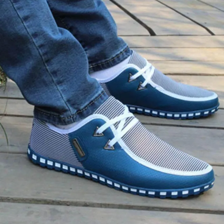 Bequeme, leichte Herren-Schnürschuhe – lässiges, atmungsaktives Schuhwerk