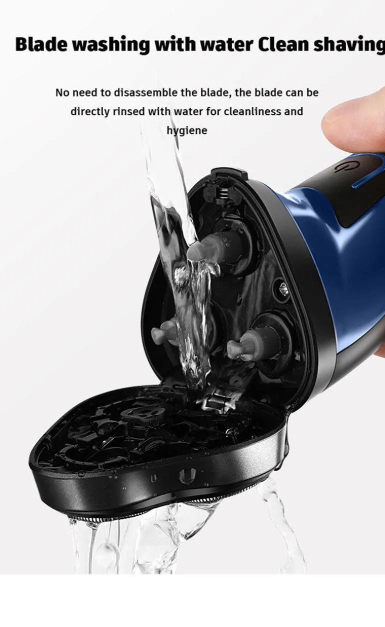 Über USB wiederaufladbarer Elektrorasierer für Männer, leistungsstarker, wasserdichter Rasierer