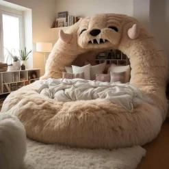 Übergroße Plüsch-Tierbetten - Cozy Pet Lounge
