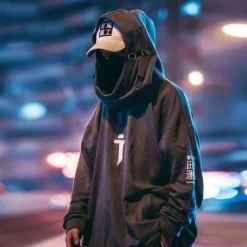Übergroßer Hip-Hop-Hoodie – Japanischer Streetwear-Pullover
