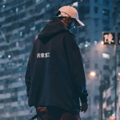 Übergroßer Hip-Hop-Hoodie – Japanischer Streetwear-Pullover