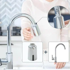 Berührungsloser Wasserhahnkopf – Wassersparender Wasserhahnaufsatz mit intelligentem Sensor